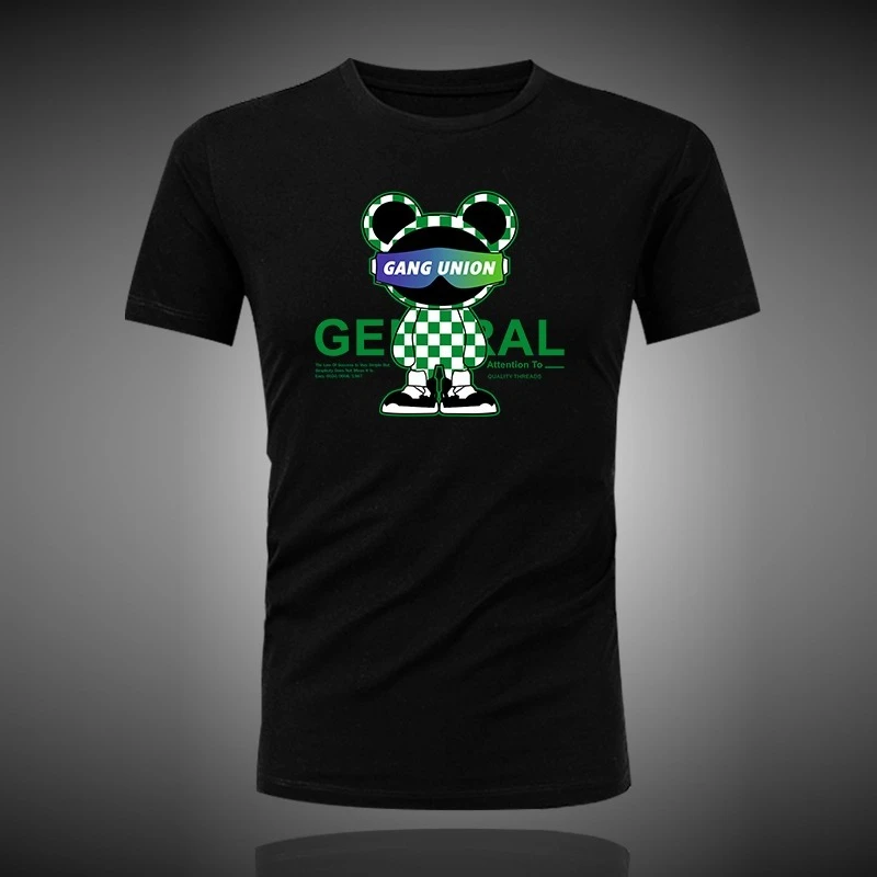 

2025 Summer patterned printed high-quality T-shirts for men and women outdoor casual loose short-sleeved 072347