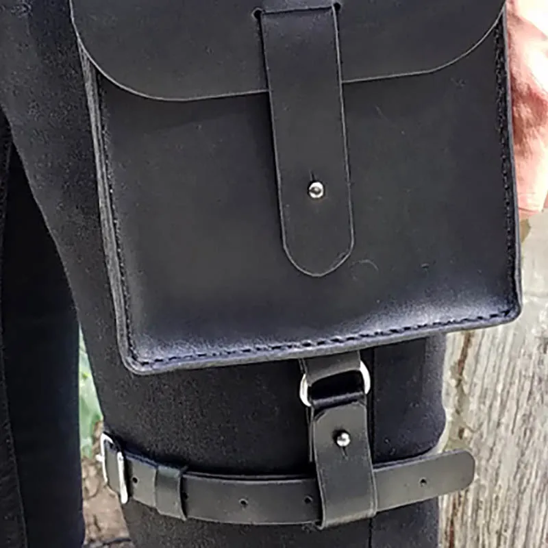 กระเป๋าคาดเอวสไตล์สตีมพังก์ กระเป๋าคาดต้นขาสไตล์ยุคกลาง กระเป๋าใส่โทรศัพท์แบบเรโทร กระเป๋าหนังคาดเข็มขัด กระเป๋าเงิน สำหรับผู้ชาย ผู้หญิง อุปกรณ์เสริมชุดไวกิ้งสำหรับผู้ใหญ่