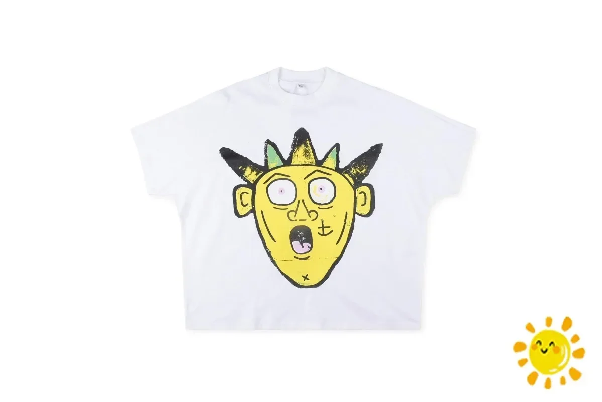 

Top Quality Oversize Blutosatire Wimpy Kid T-Shirt Men Women Yellow Cartoon Monster Print Top Tees T Shirt