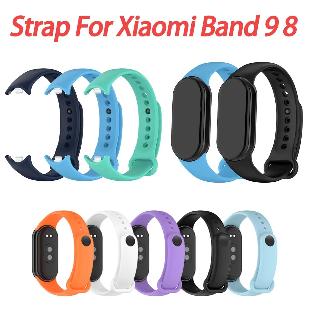 Für Xiaomi Mi Band 10 9 8 Armband Weiches Silikon Sportarmband Gummi-Armband Für Xiaomi Miband 8 9 NFC Zubehör