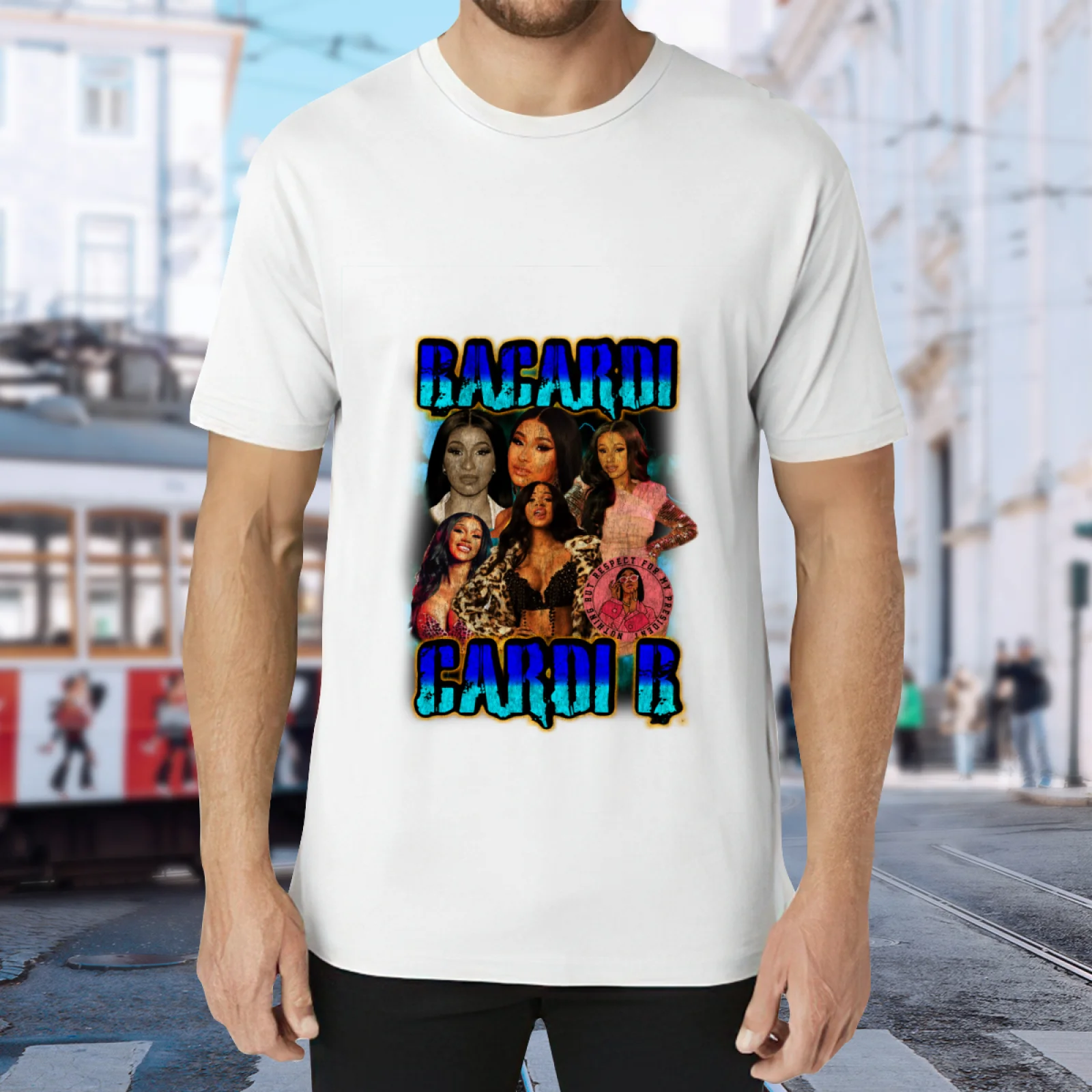 21 Savage 50 Cent Cardi B Alyssa Edwards Vintage Bootleg T-Shirt Unisex Hip Hop Streetwear Oversized Cotton Graphic Tee