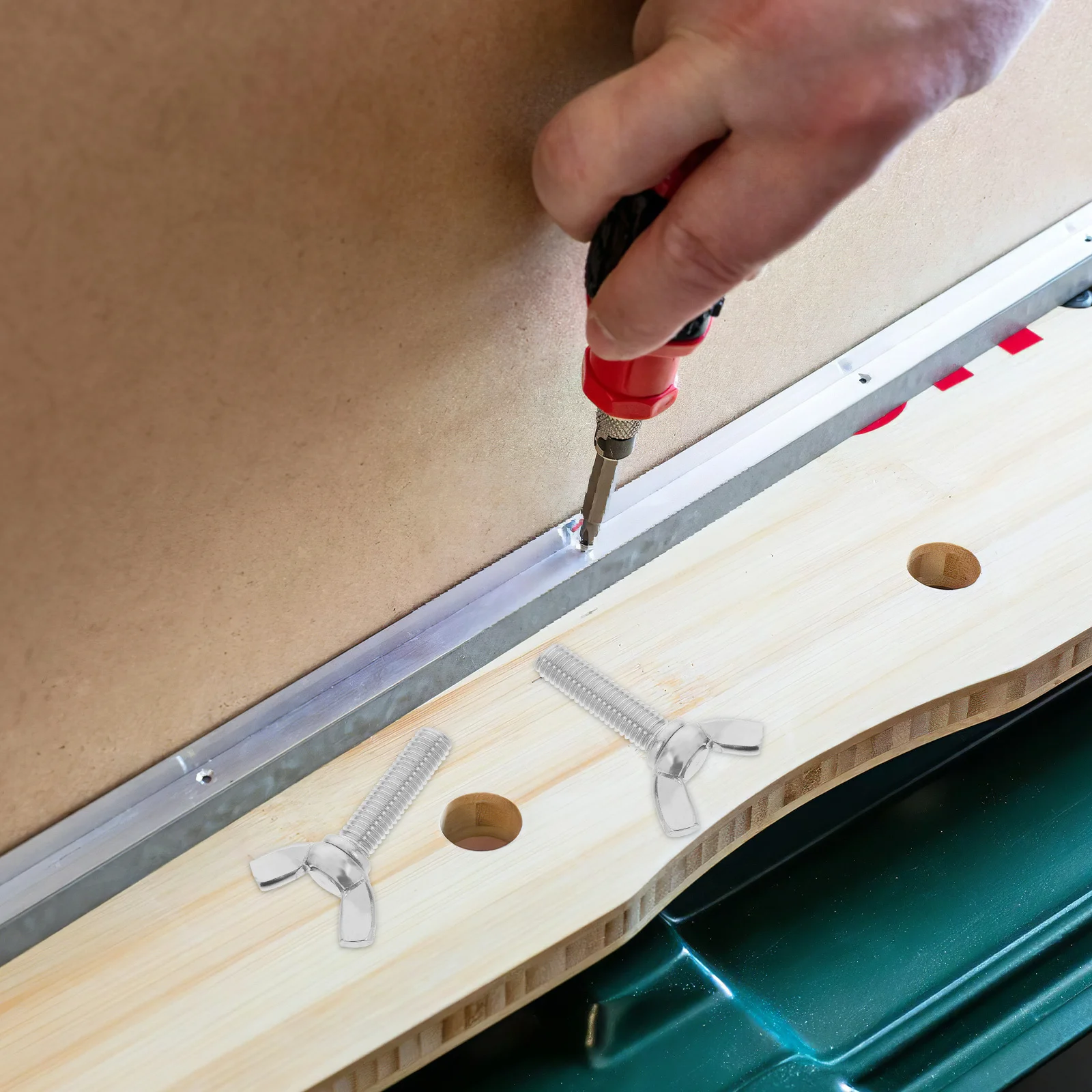 

10pcs Stainless Thumb Screws M8X30 Hand Twist Fasteners For Easy Tightening Home Industrial Furniture Assembly