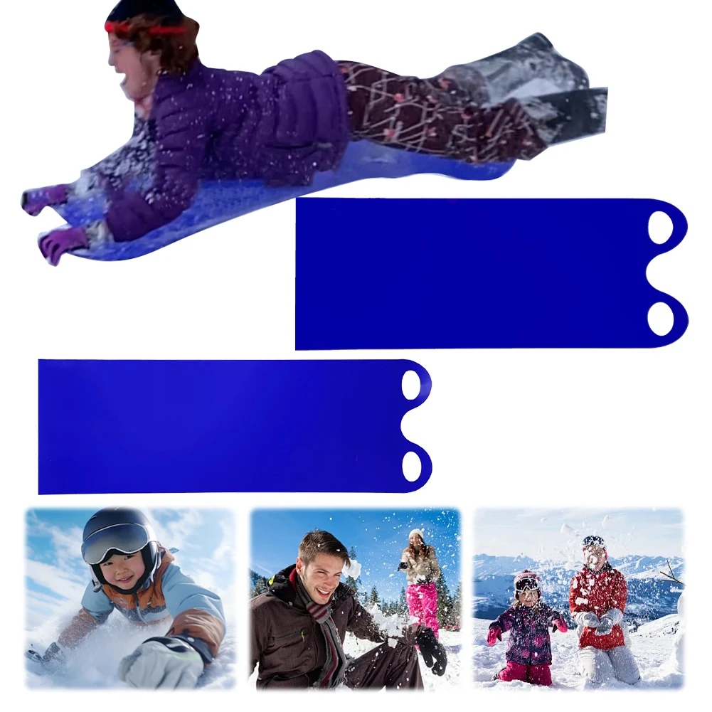 Roll Up Snow Sled Foldable Snowboard with 2 Handle Snow Slider Pad Roll Up Skiing Pad Sand Slider Board for Outdoor Skiing