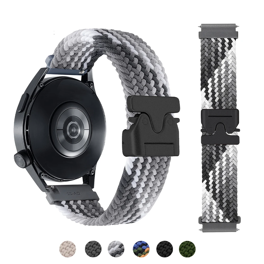 22 mm nylon gevlochten band voor fossiele horlogeband GEN 6 5 5E 44 mm armband Fossil Gen 5 Carlyle/heren Gen4 bands accessoires Correa