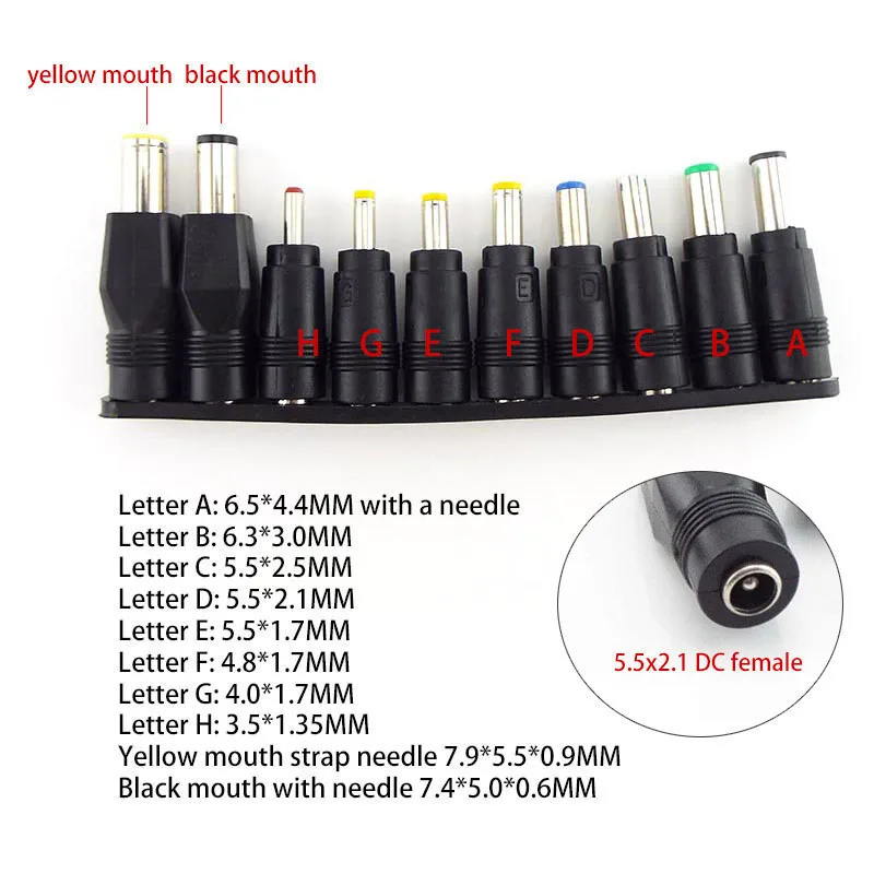 Adattatore di alimentazione CCTV regolabile universale AC 100-240V a DC 3-12V 3A 36W caricabatterie 5.5x2.1mm Jack Plug DC connettore femmina L