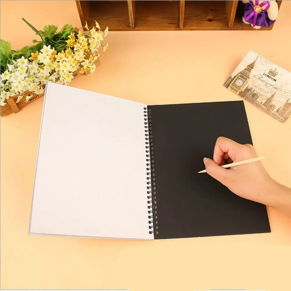 

Creative Colorful Rainbow Scratch Book Smooth No Odor Color Drawing Paper Neoteric Secure Glitzy Paper Note Children