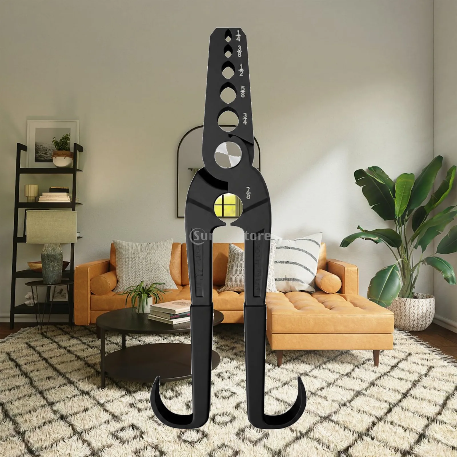 Tube Repair Pliers for Copper Pipe 6 Semicircular Openings 1 4 to 7 8 Inch Reshaping Tool for HVAC and Plumbing