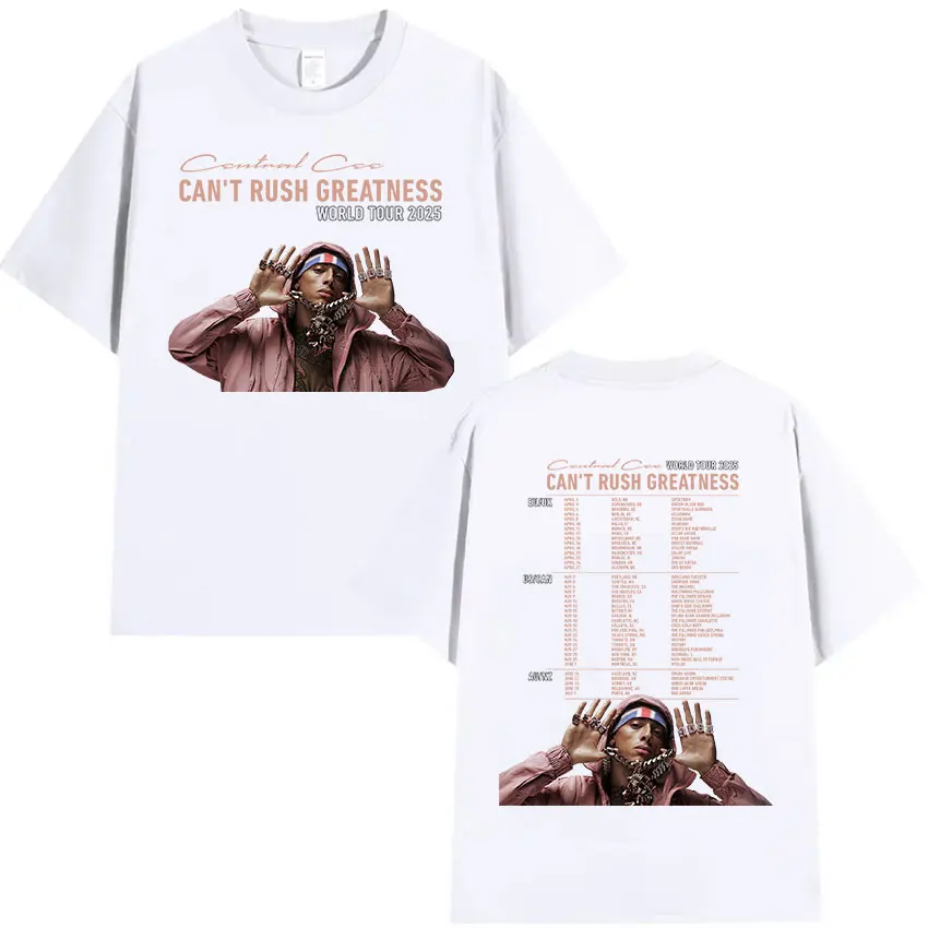 Rapper CENTRAL CEE CAN T RUSH GREATNESS World Tour 2025 Graphic T