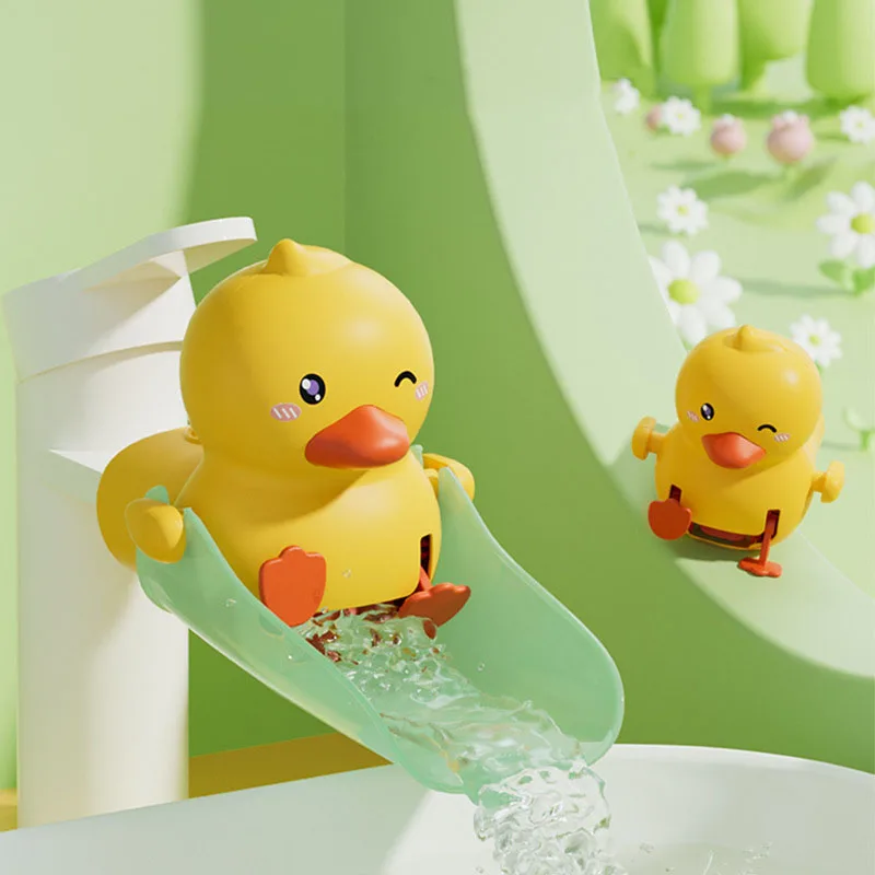 Portable Cute Duck Faucet Extender With Silicon Splash Proof Sink Water Tap Hand Washing Device For Kids Angle Ajustable Freely