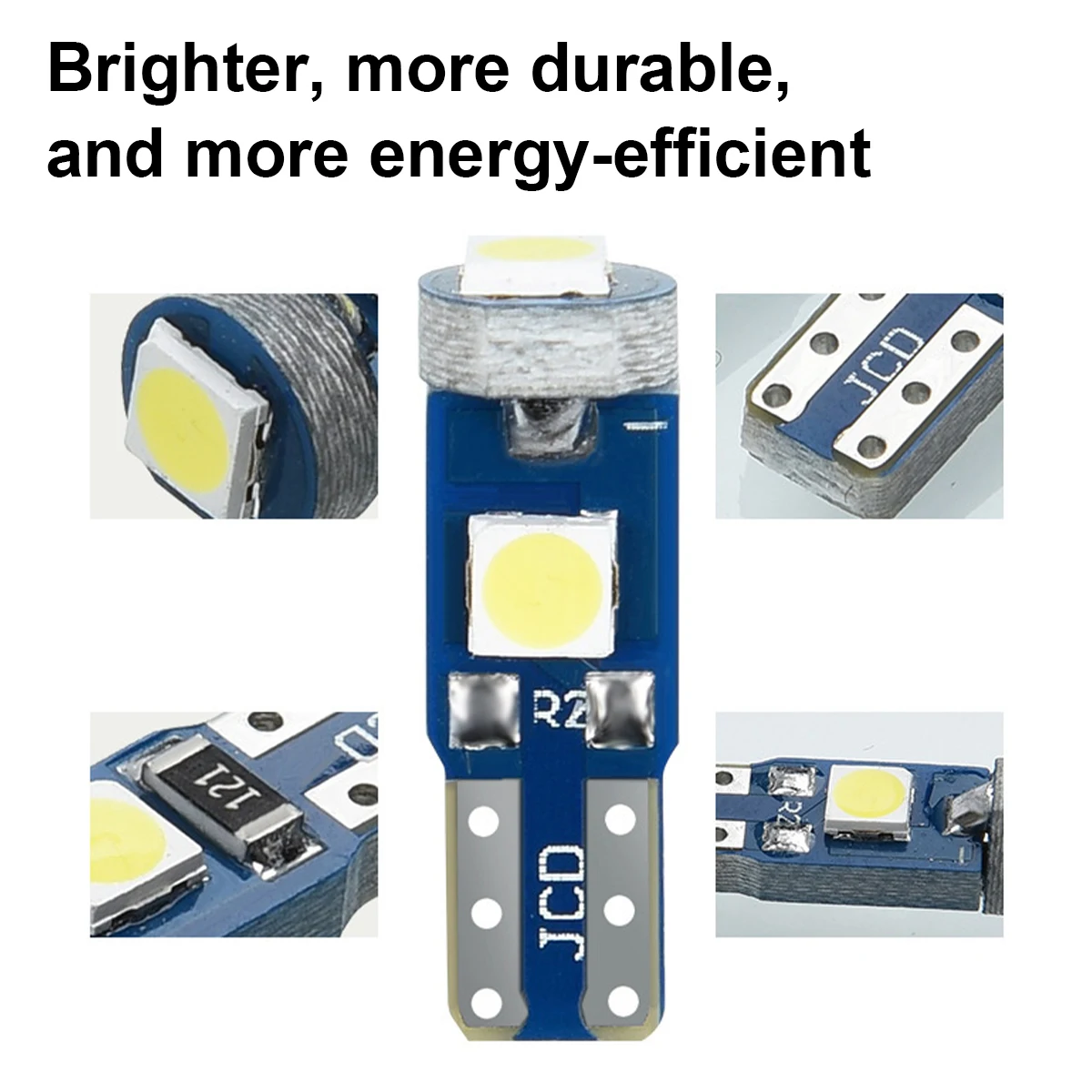 5PCS T5 Led W3W W1.2W 17 37 73 74 Lampada a LED Cruscotto per auto Lampadine per strumenti Auto Bianco Blu Rosso Giallo Verde Rosa 12V