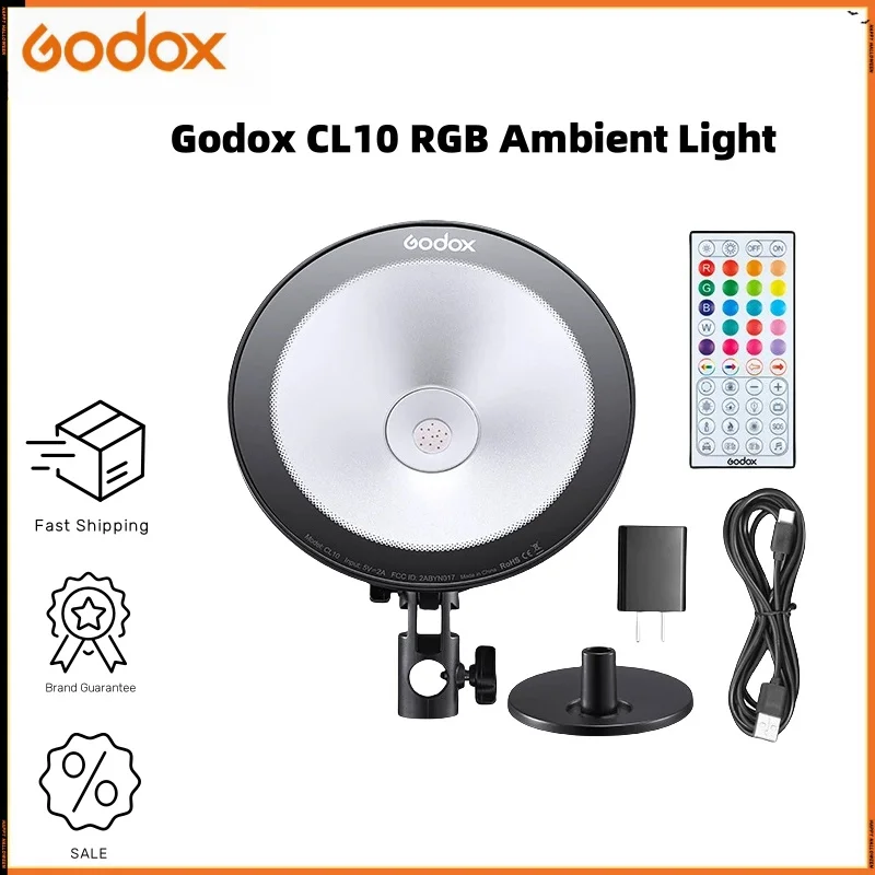 Godox CL10 RGB LED 비디오 라이트: 실시간 스트리밍, 영상 촬영, 사진 촬영에 최적화된 조명 장비