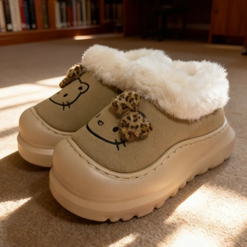 

Kawaii Hello Kitty Sanrio Students Cute Cartoon Comfortable Warm Cotton Shoes Wear Anti Slip Slippers The Outside Gift for Kids