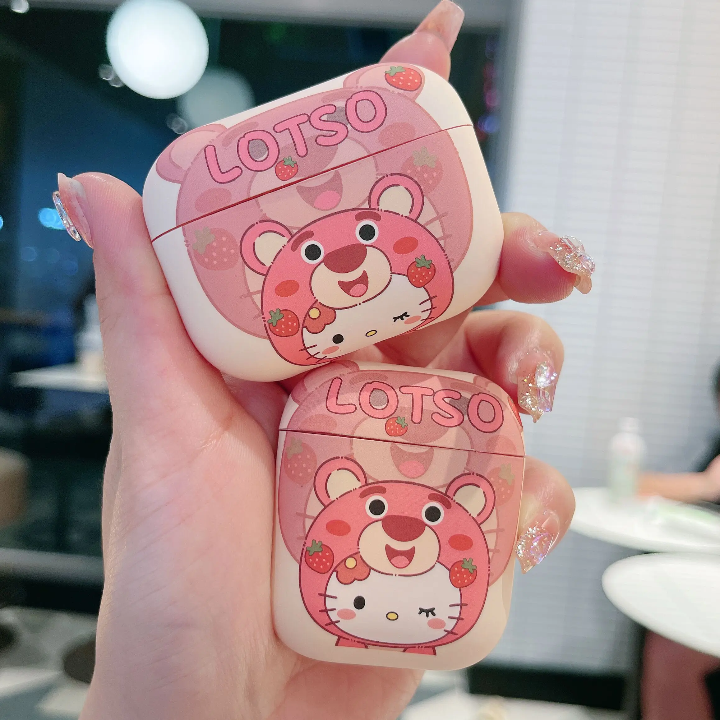 

Strawberry Bear Hello Kitty for AirPods Pro 2 Cute Cartoon Anime Pochacco Soft Kawaii Earphone Case for AirPods 2 3 4 Soft shell