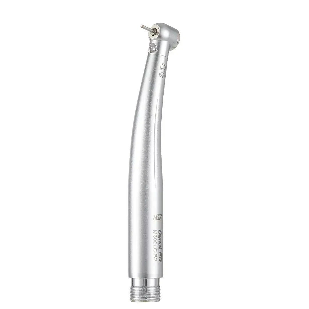 Nsk estilo m600lg handpiece com luz led b2 m4 botão dental handpiece turbina de ar 2/4 buraco ferramenta dentista