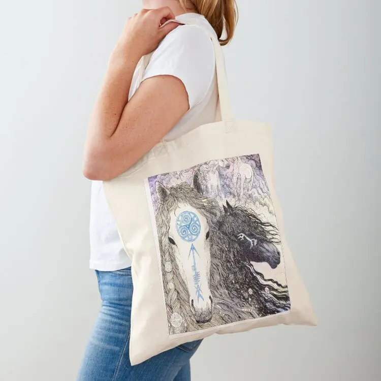 

Horse Tote Bag hand bag Big bag canvas tote Canvas for women