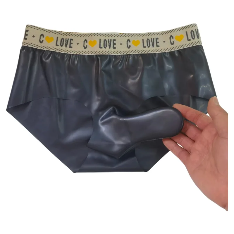 Gays Sexy Penis Sleeves Briefs for Men JJ Rubber Bag Hip Gun Bullet Separation Self Rolling Leak Proof Rubber Airplane Underwear