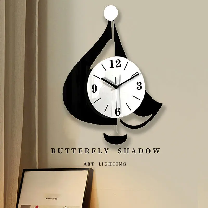 

Set sail and sail creative living room wall clock high-end light luxury restaurant decorative clock modern simple silent wall