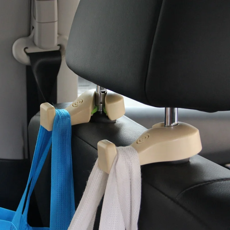 

2 шт. в упаковке, крючки для подголовника заднего сиденья автомобиля, вешалка для сумок, дешевая цена, высокое качество ABS 10 KGS CE FCC, оптовая продажа с фабрики N05A