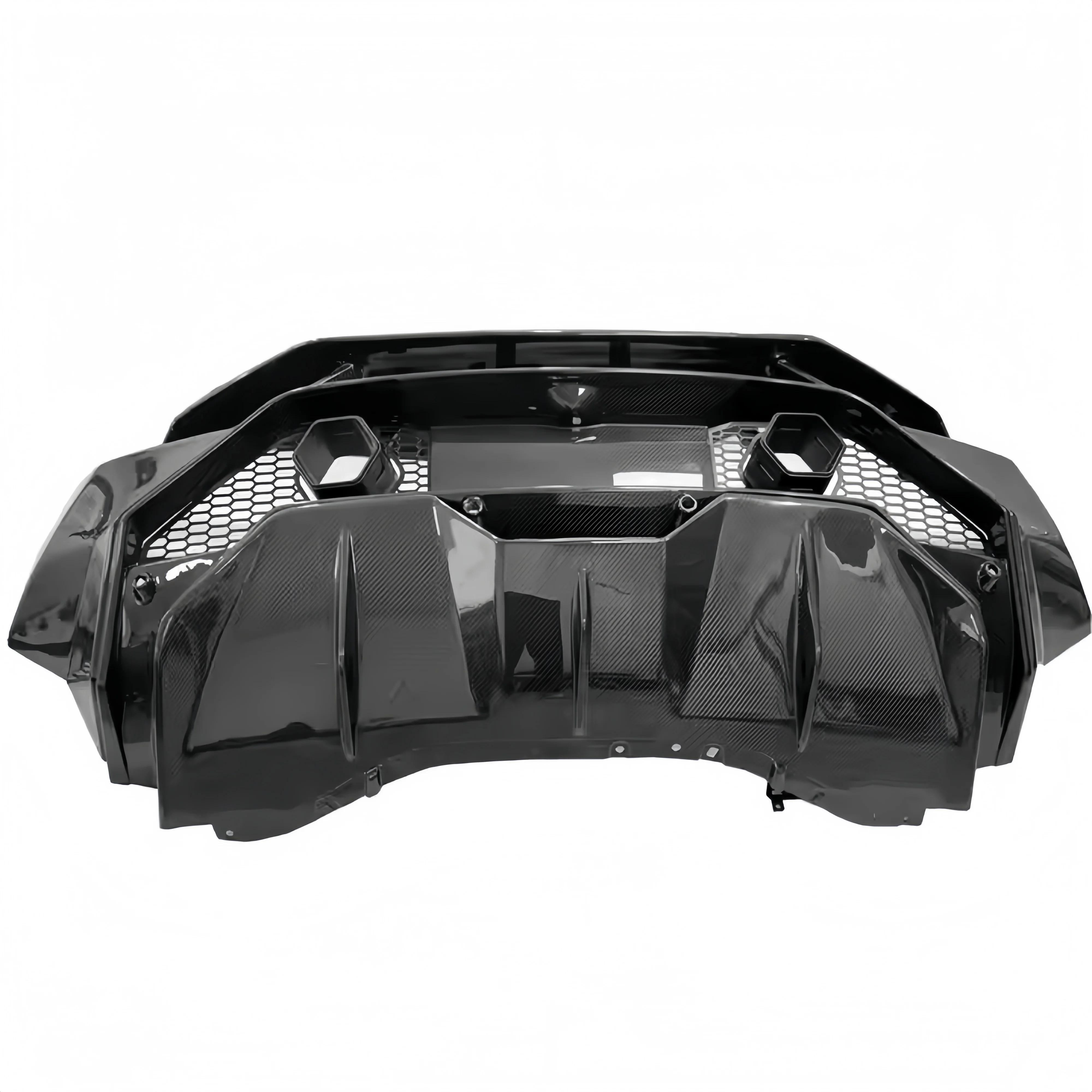 

High Quality T-Style Dry Carbon Fiber Rear Bumper for Lamborghini Huracan LP580 & LP610 Upgrade and Modification