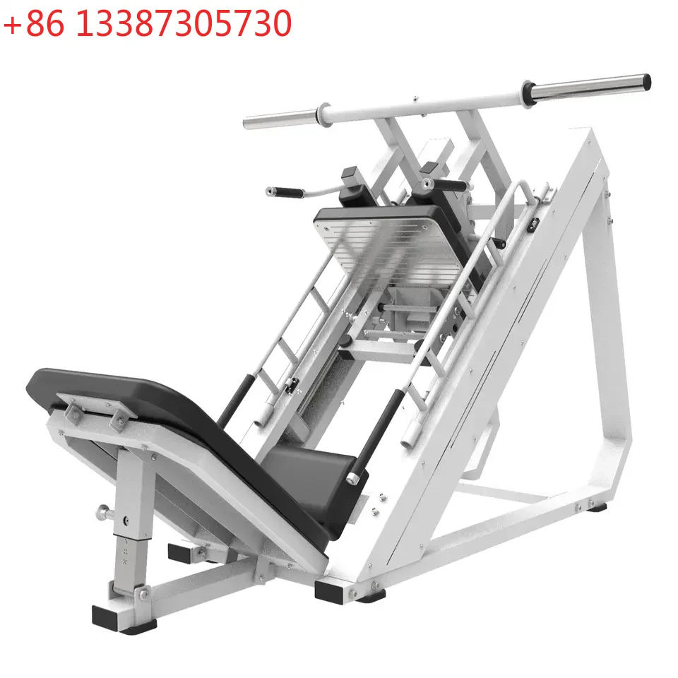 45 Degree Hack Slide Squat Leg Press Commercial Gym Steel Machine Leg Exercise Plate Loaded Leg Strength Training