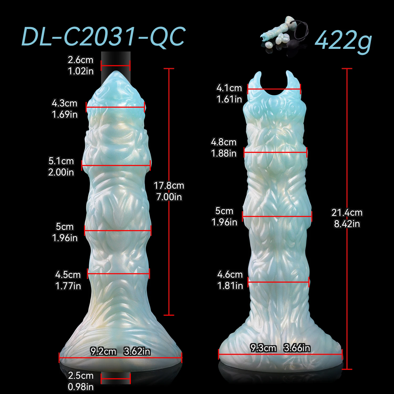 SMMQ وضع البيض الوحش دسار الهوائية واليد دفع Ovipositor الإناث الاستمناء المهبل كرات الكبار لعبة لعبة الجنس للرجال والنساء #2