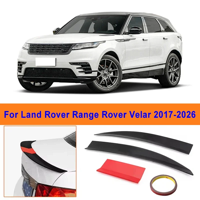 

For Land Rover Range Rover Velar 2017-2026 3-Section ABS Rear Trunk Spoiler 115-125cm Adjustable Sports Decor Top Wing Car Parts