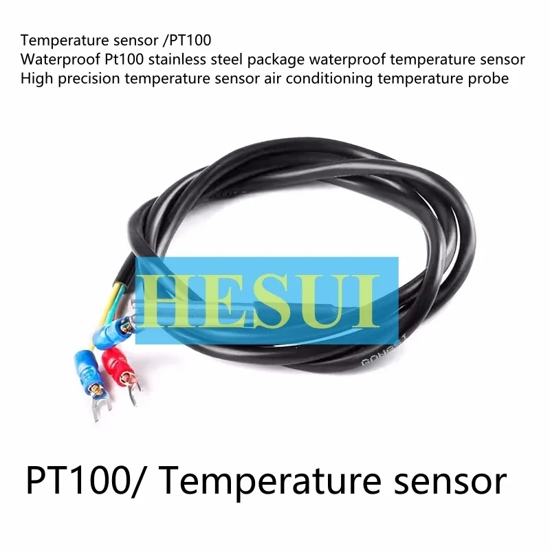 Waterproof Pt100 stainless steel package temperature sensor High precision  air conditioning  probe