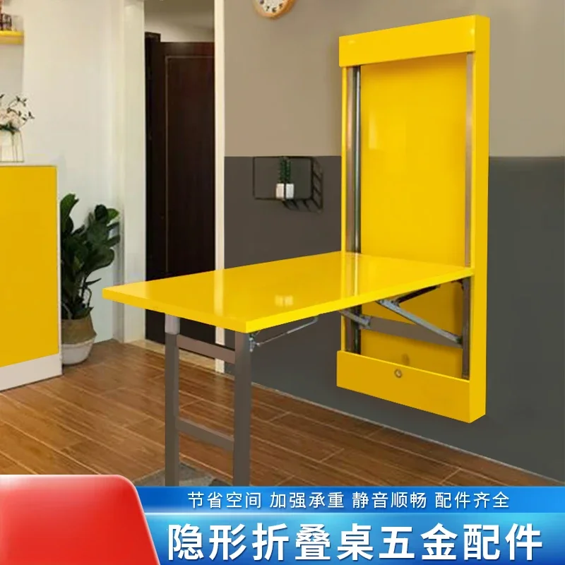 

Hidden foldable wall mounted table, dining table, flip down hardware bracket, connecting accessories