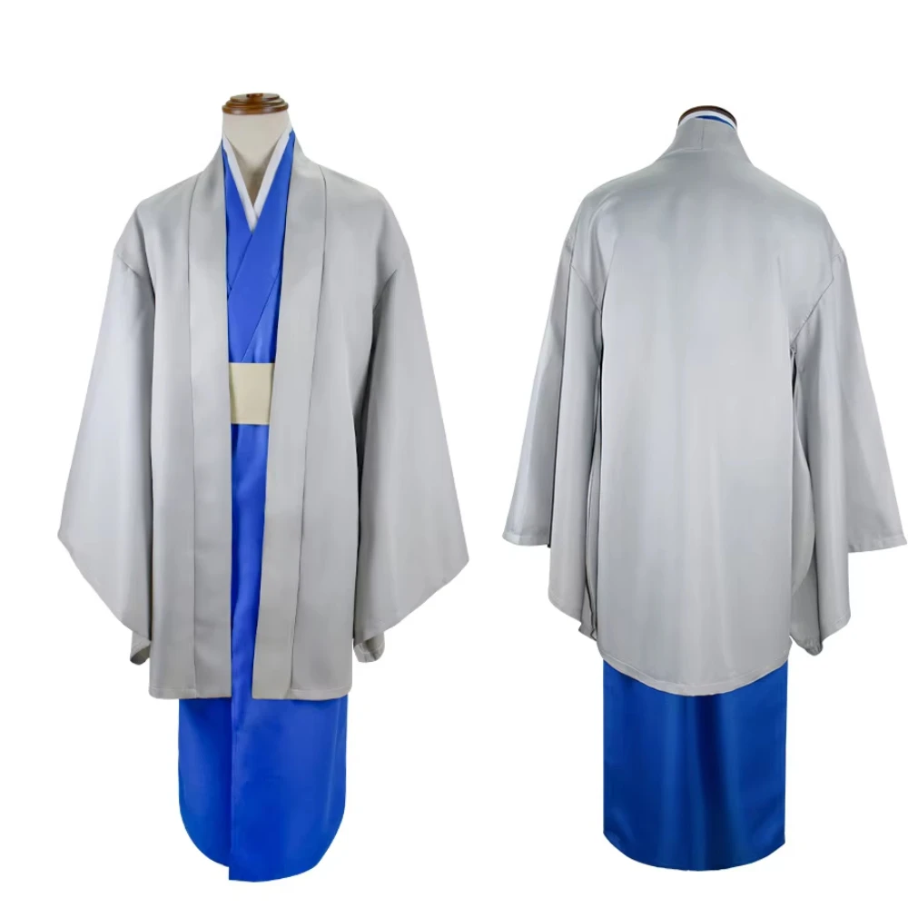 

Костюм для косплея по аниме «Гинтама», полный комплект униформы, японское кимоно, плащ для косплея, наряд для Хэллоуина для мужчин и женщин