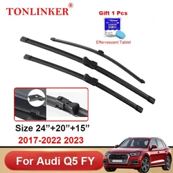 TONLINKER Car Wiper Blades For Audi Q5 FY SUV 2017-2020 2021 2022 2023 Car Accessories Front Rear Windscreen Wiper Blade Brushes