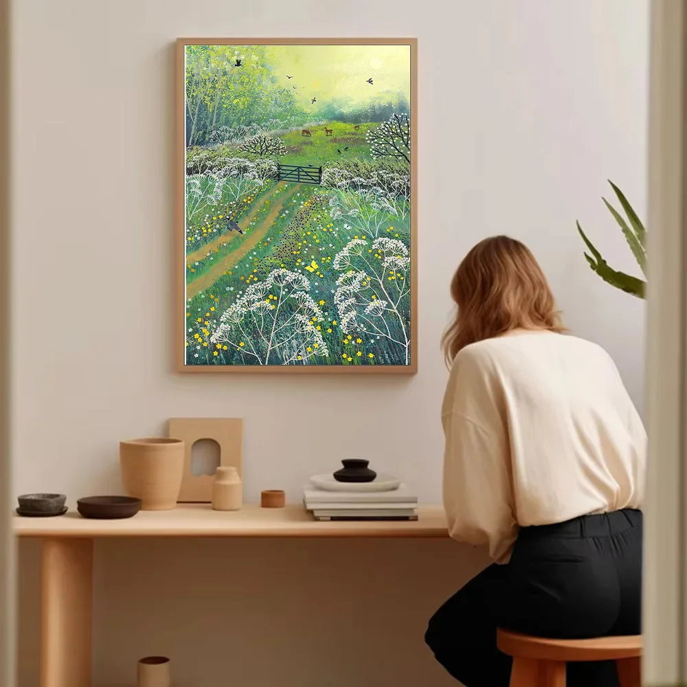 خمر المشهد النباتي قماش جدار الفن الريف طبيعة اللوحة ريفي مزرعة ديكور المنزل جدار ديكور صور #5