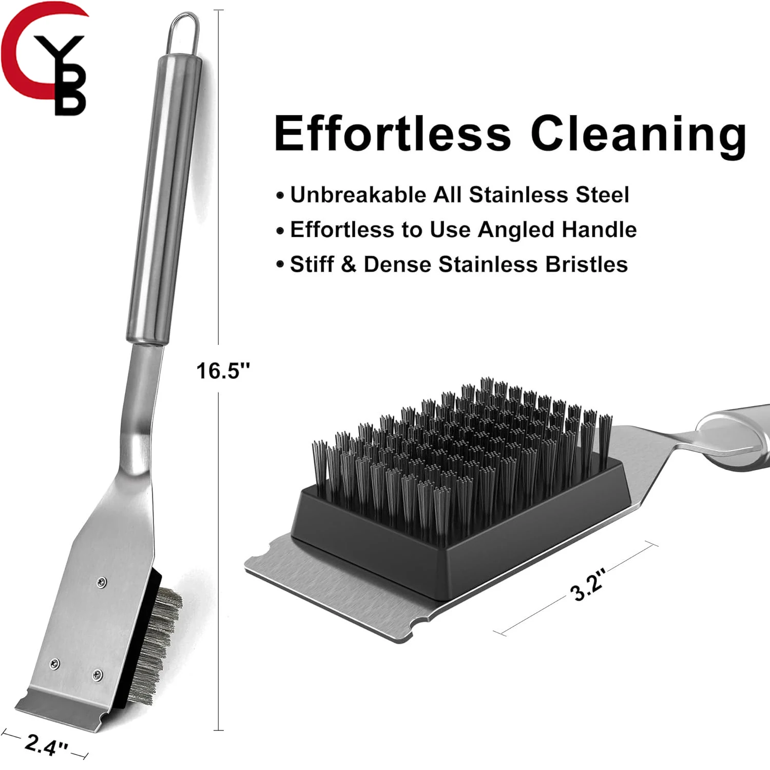 

Replaceable cleaning Grill brush head , Grill Brush&Scraper, Wire BBQ Grill Brush for Outdoor, Accessories, Safe Cleaner Brush