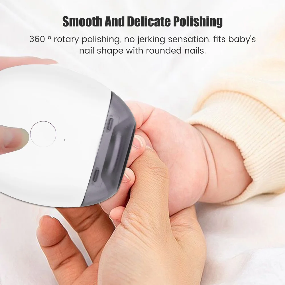 2 في 1 الكهربائية مسمار المقص القاطع مع مصباح ليد التلقائي طاحونة الأظافر المتقلب للطفل الكبار أدوات مانيكير صغيرة العناية بالأظافر #4