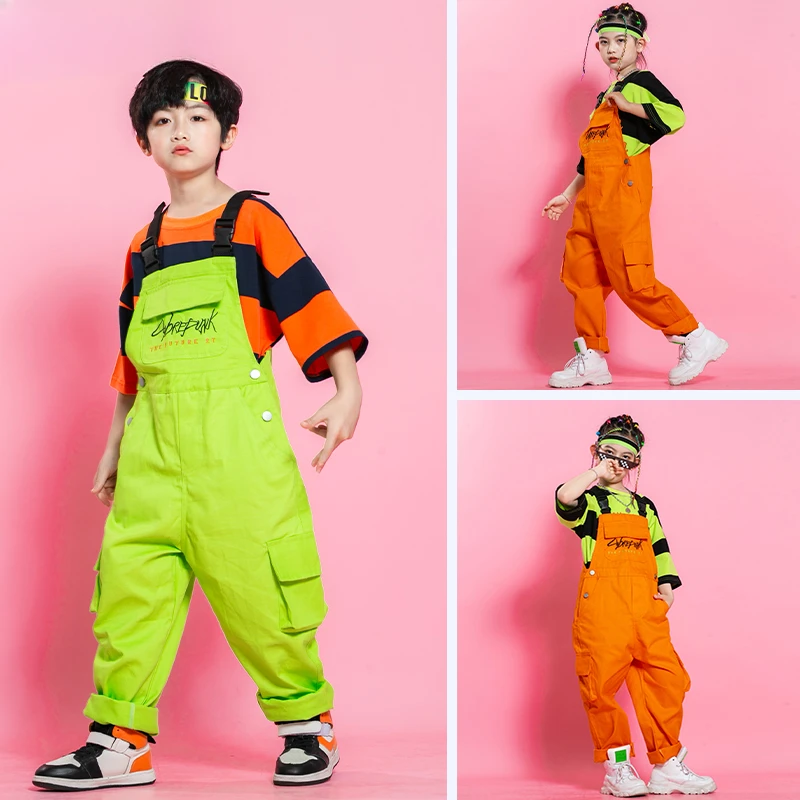 Kinder Hiphop En Streetdance Performance Pak, Meisje Model Catwalk Kostuum, Modieuze Jongens Rugzak Broek, Modieuze Set