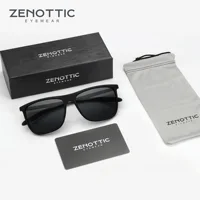 ZENOTTIC nuevas gafas de sol polarizadas cuadradas para hombres gafas de sol ultraligeras de fibra de carbono para conducir, pescar, Golf, deporte, protección UV400