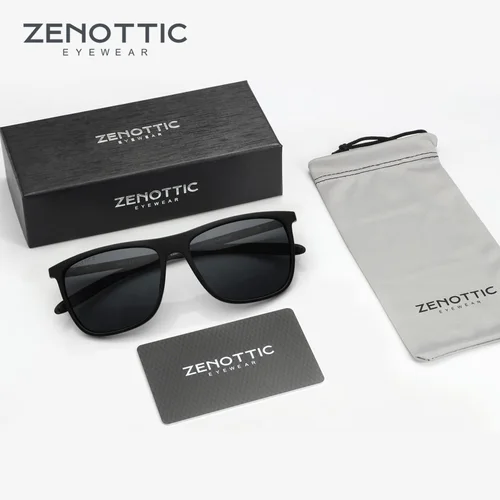 ZENOTTIC nuevas gafas de sol polarizadas cuadradas para hombres gafas de sol ultraligeras de fibra de carbono para conducir, pescar, Golf, deporte, protección UV400