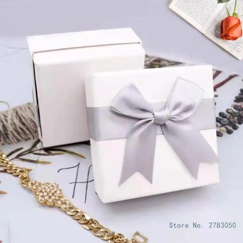 2Pcs Jewelry Storage Boxes Rings Pendant Earring Box Small Paper Boxes Cardboard Jewelry Box Birthday Wedding Gift Box