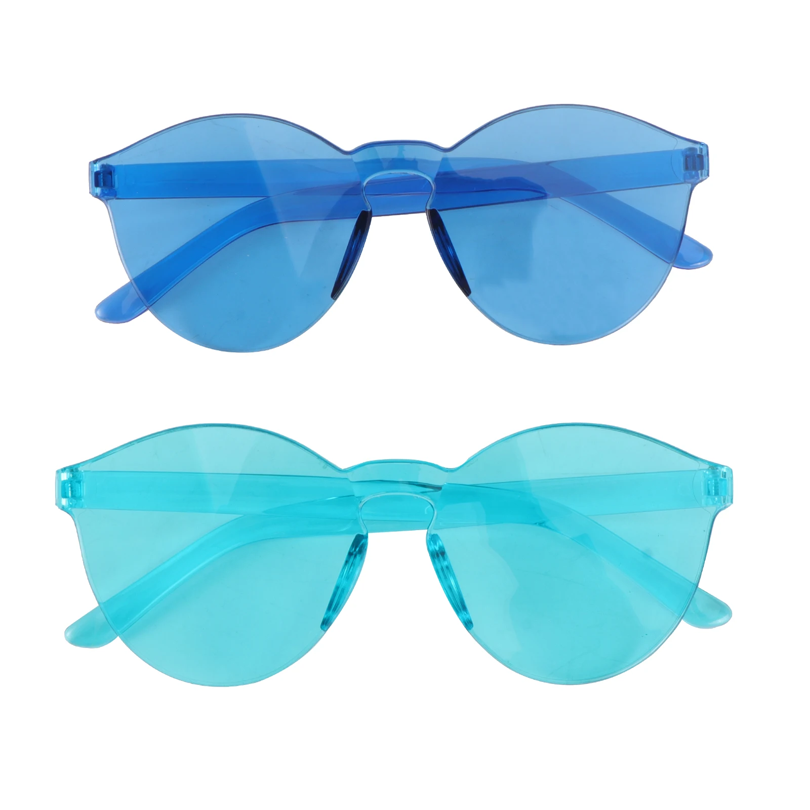 

2Pcs Retro Glasses Fashion Eyeglasses Lightweight Plastic Decorative Party Props Comfortable Texture Fun Accessories Costumes