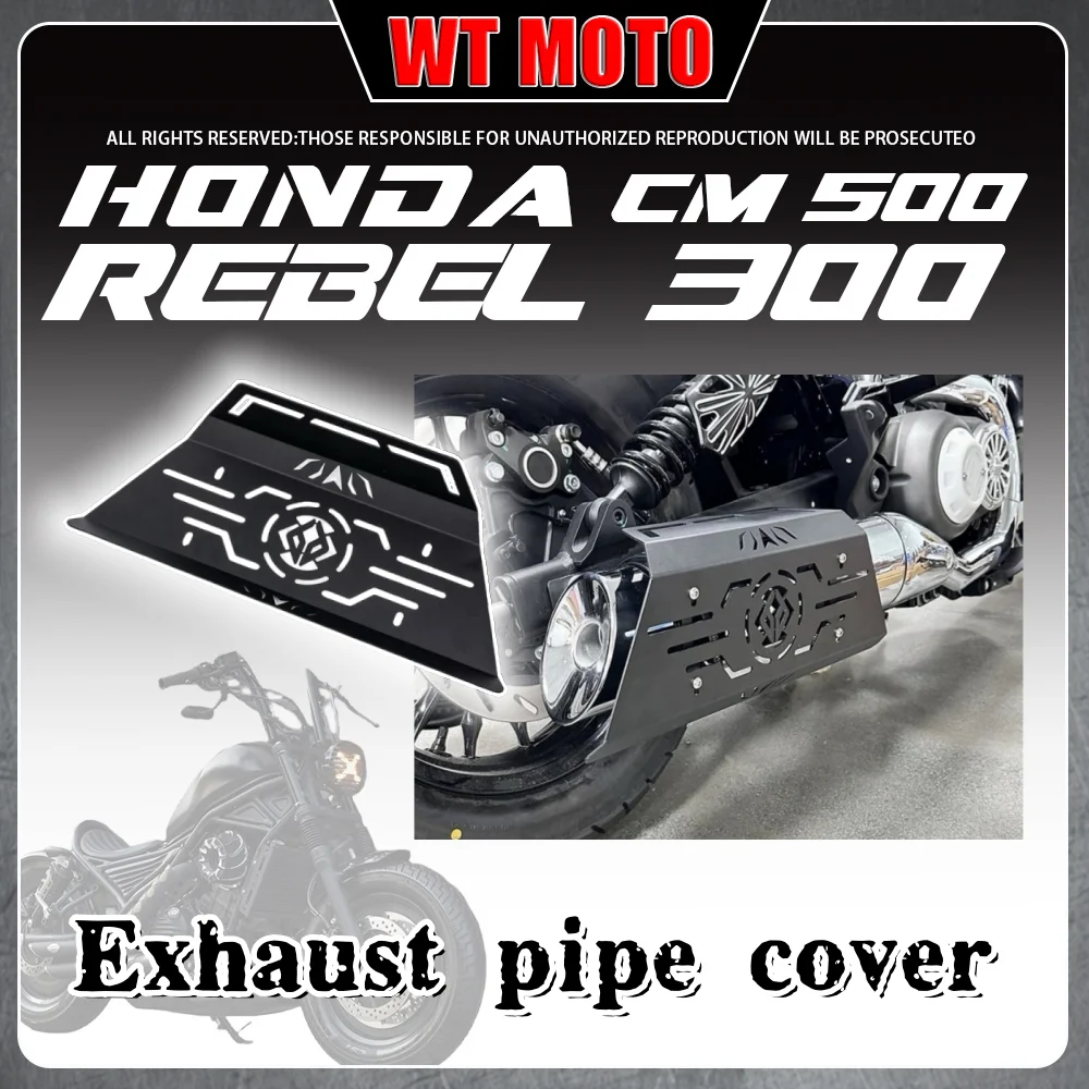 

For HONDA Rebel 300 500 CM300 500 exhaust pipe anti-scalding cover protective cover for honda rebel cm300 500