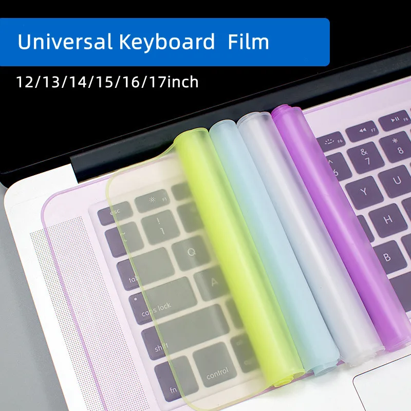 Universal Laptop Keyboard Cover Protector 12-17 inch impermeável Dustproof Silicone Notebook Computer Keyboard Protective Film