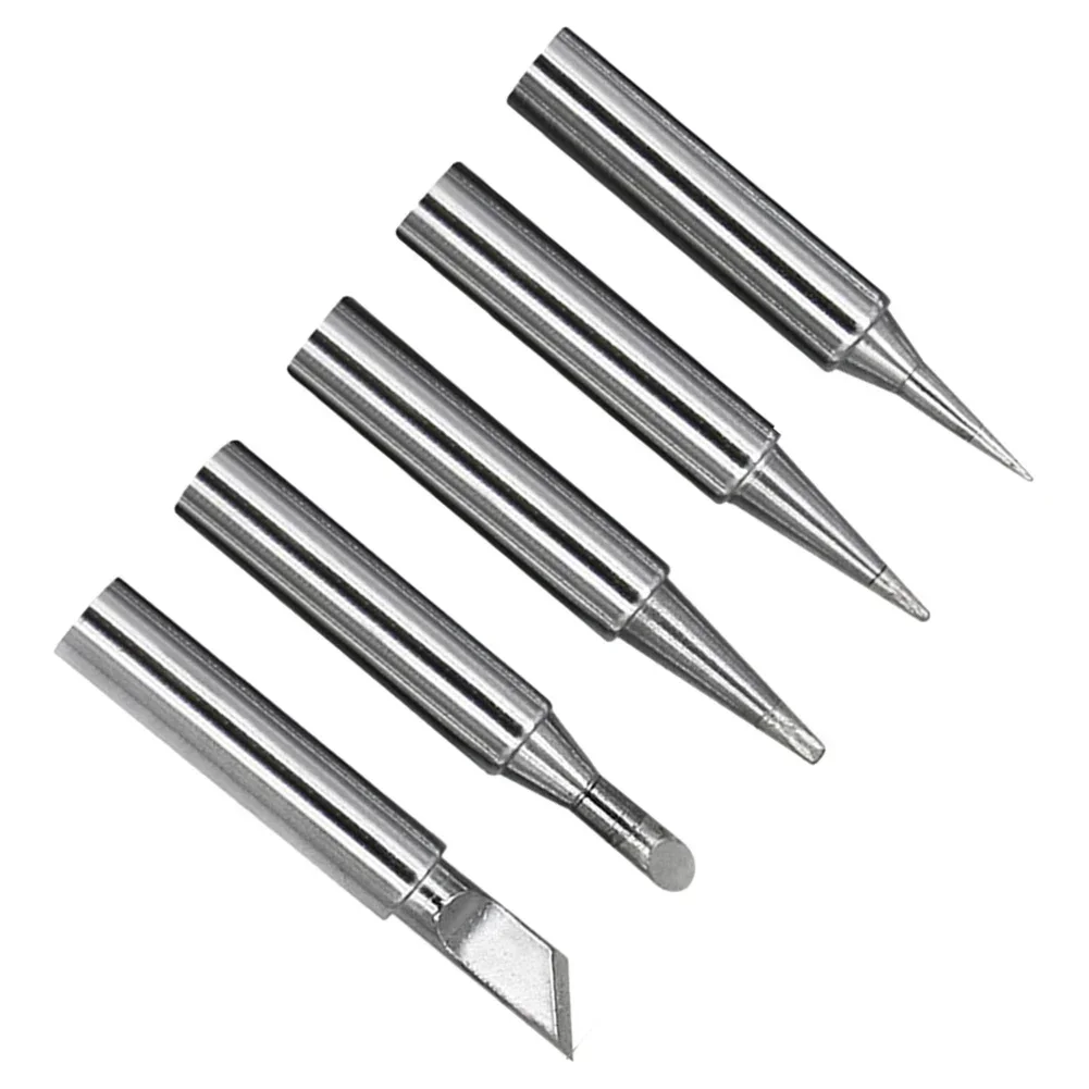 

5 Pcs Soldering Iron Tips Lead-Soldering IronTip 936 Soldering Iron Tip Welding Head Soldering Tools Branding