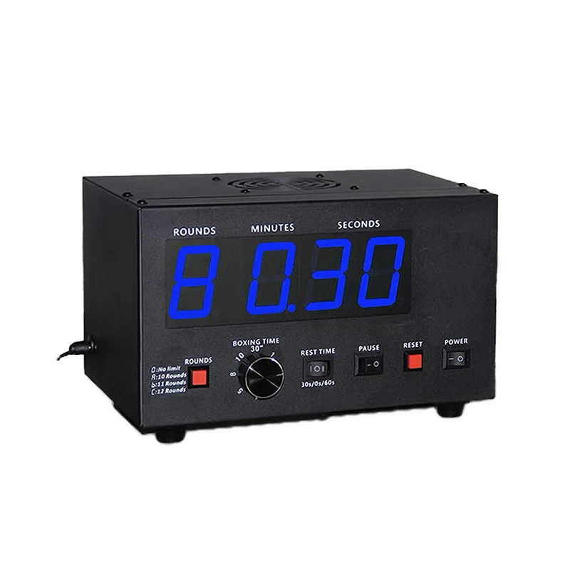 Portable Plug-in Gym Timer, LED Interval Timer, Countdown Clock, Stopwatch