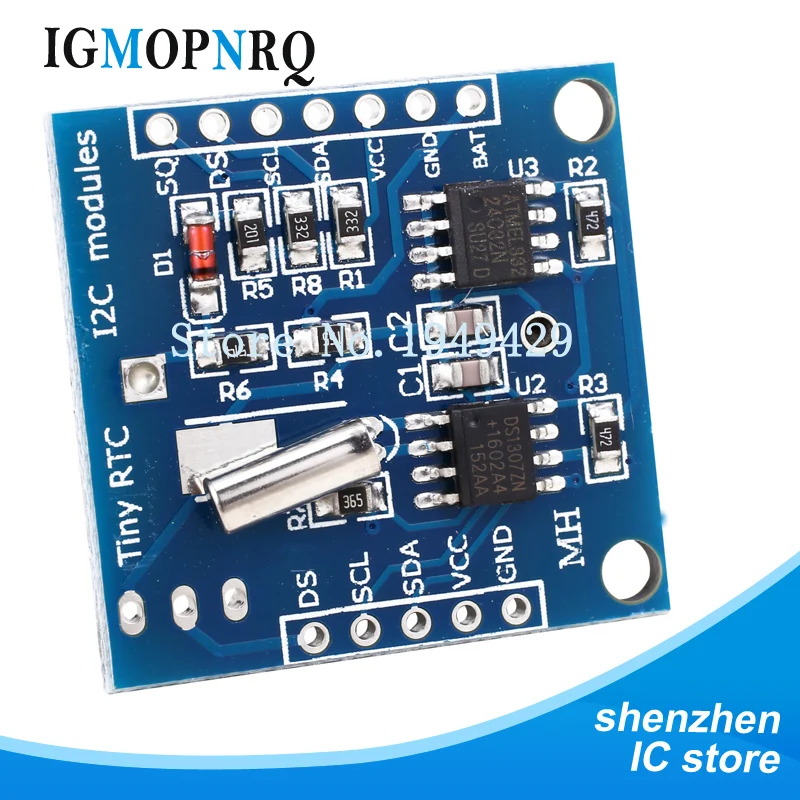 5pcs Tiny RTC I2C modules 24C32 memory DS1307 clock RTC module without battery