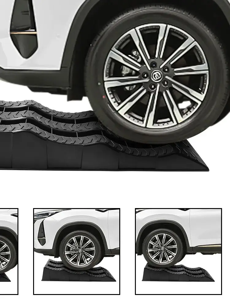 2 Stuks Auto Ramps Rv Wheel Chocks 3-Step Camper Nivellering Blokken Trailer Wheel Chocks En Levelers Zware band Oprit - afbeelding 2
