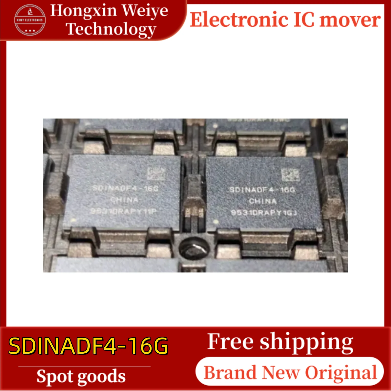 

5/10 pcs SDINADF4-16G BGA153 EMMC memory chip brand new in stock free shipping