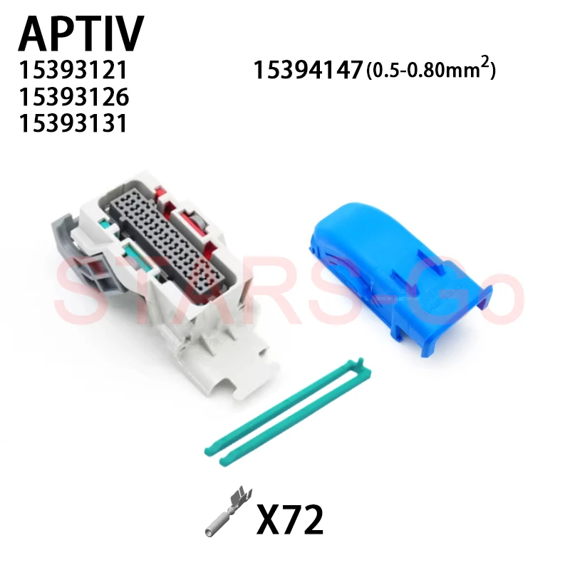 1/10SET 15393121 15393126 15393131 15394147 15401440 72P APTIV Delph Engine Computer Board Connector ECU Plug