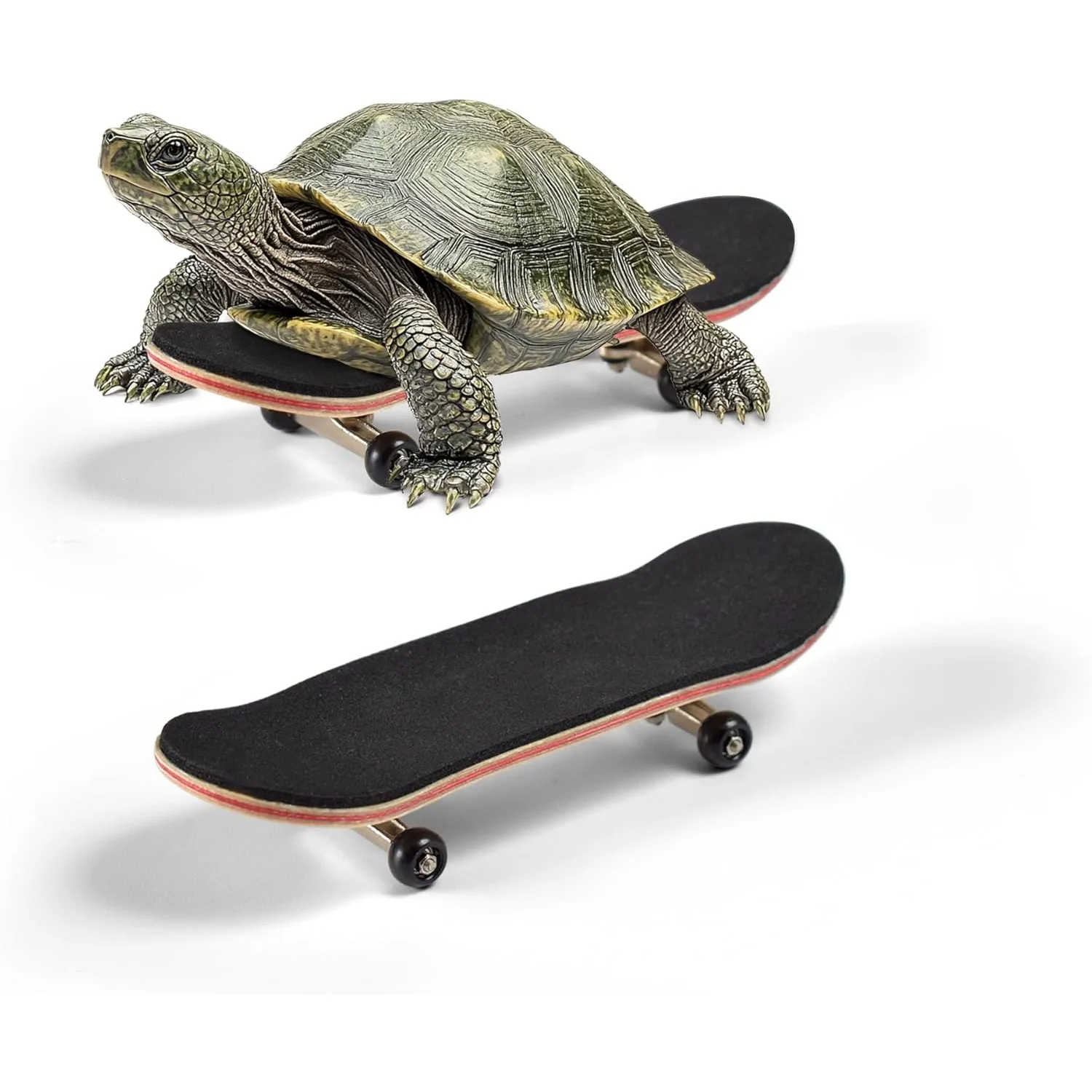 Turtle Skateboard Mini With Anti-Slip Pad, Smooth Rolling Wheels for Turtles, Tortoise and Bird Toys
