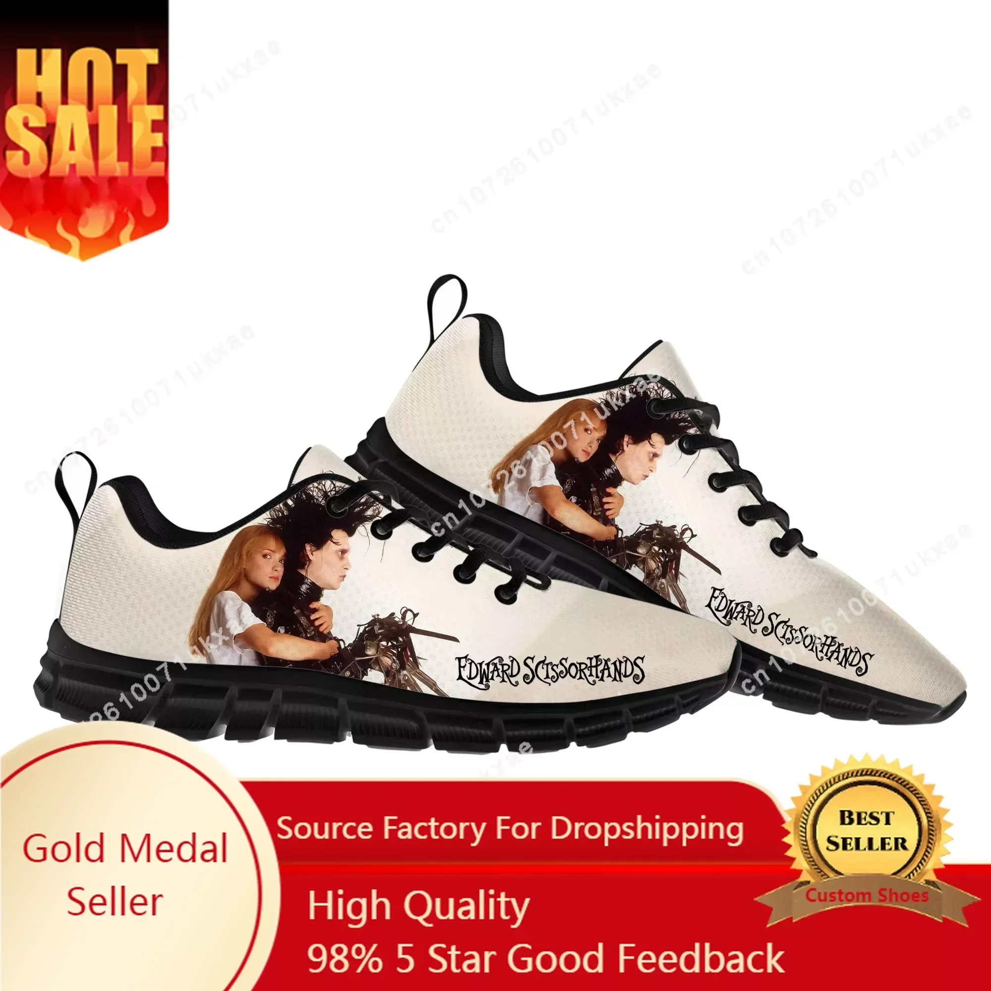 

Edward Scissorhands Johnny Depp Sports Shoes Mens Womens Sneakers Parent Sneaker Customize Shoe