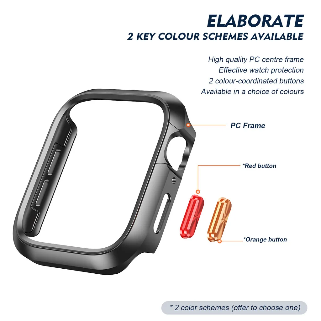 الصلب PC واقية الإطار الوفير غطاء لساعة أبل 42 مللي متر 44 مللي متر 45 مللي متر 46 مللي متر 49 مللي متر Iwatch Series11 10 9 8 7 6 5 4 3 2 1SE الترا