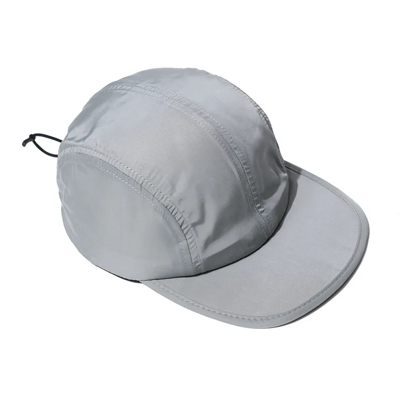 Japanese Solid Color Camping Hat Outdoor Sports Drawstring Caps Sunscreen Sun Hats Fashionable Men and Women Ins Baseball Cap